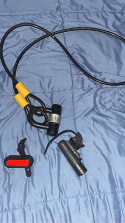 Bike Lock And Light Set