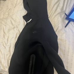 Men Black Jacket Fleece Size Medium 