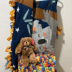 Baby Boy, Blanket, Pillow, And 🧸 New Set 