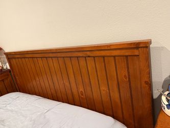 Bed frame mission style