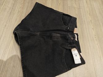 2 pairs of levi high waisted mom shorts