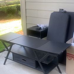 FREE!! 3 Piece Set: TW Bed frame, Nightstand And Entertainment Center