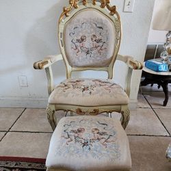 Chair With Foot Stool $300