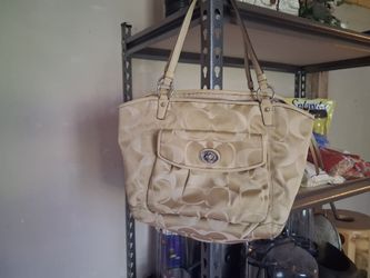 Coach Signature Canvas Tote Bag