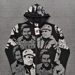 Asaali Black And Grey Hoodie