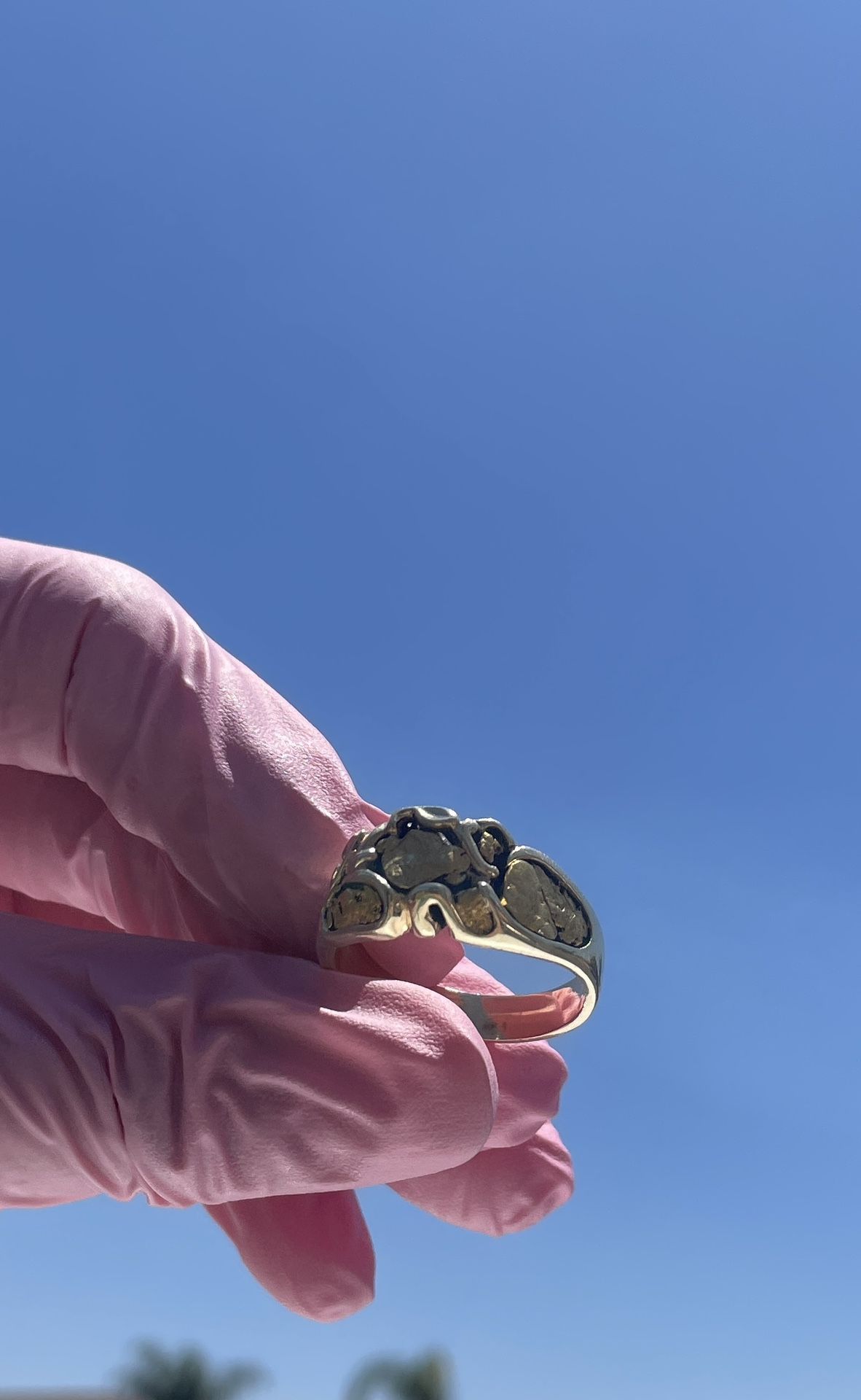 Gold Nugget Ring 13 Grams 14k Alaskan Gold