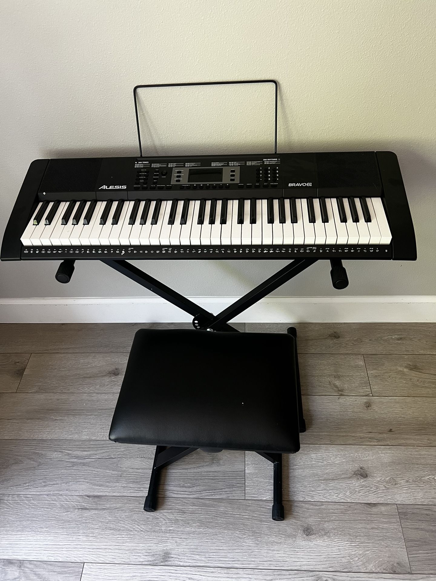 Alesis Bravo 61 MK3 Keyboard – With Stand + Bench (New)