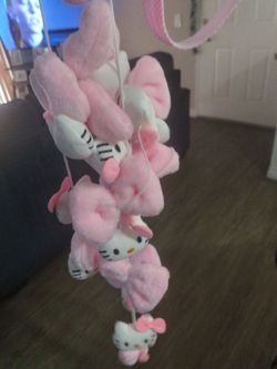 Hello Kitty hanging over the crib mobile