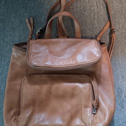 Real Leather Leather Back Pack New York Brand