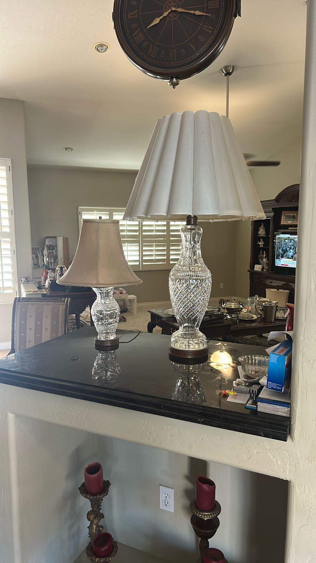 Waterford Irish Tramore Crystal Lamps