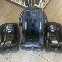 Eve flow Infant Car Seat With 2 Extra Bases