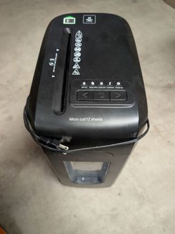 Micro Cut Paper Shredder 12 Sheet