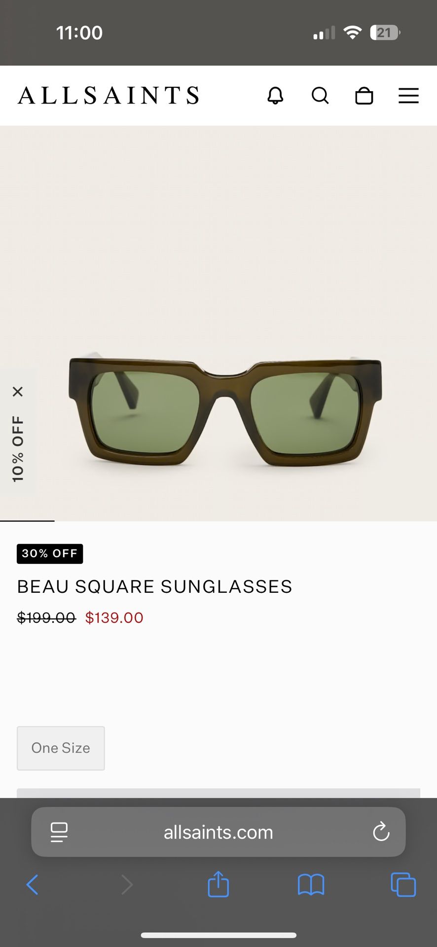 ALLSAINTS SUNGLASSES 