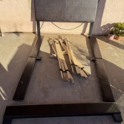 FULL SIZE BED FRAME WITH HEADBOARD 