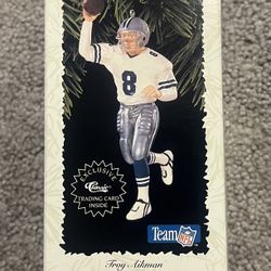 1996 Hallmark Troy Aikman Christmas Ornament