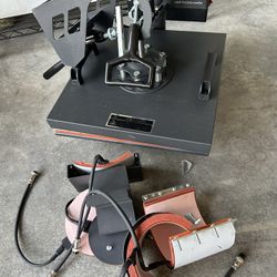T Shirt Press With Hat And Cup Sublimation Pieces