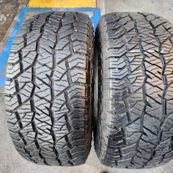 2 USED TIRES HANKOOK 265/70/17