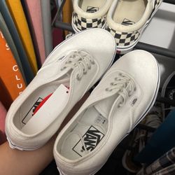White Vans 7.5 Womens