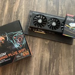 AMD 7700x CPU, RX 6800 GPU, 16GB DDR5 6000mhz Ram, AMD AM5 Gigabyte Motherboard