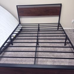 Queen Mattress and Bed Frame