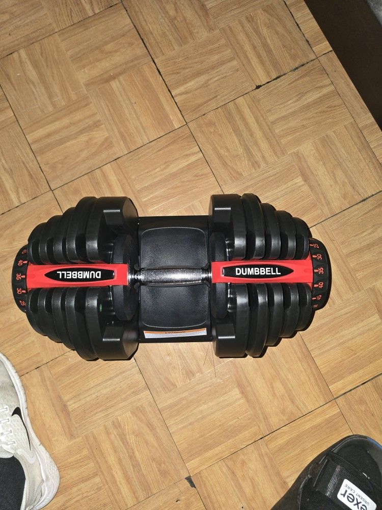 90 lb adjustable dumbbell 10 -90 lb