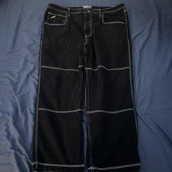 Black And Green Empyre Jeans Size 42