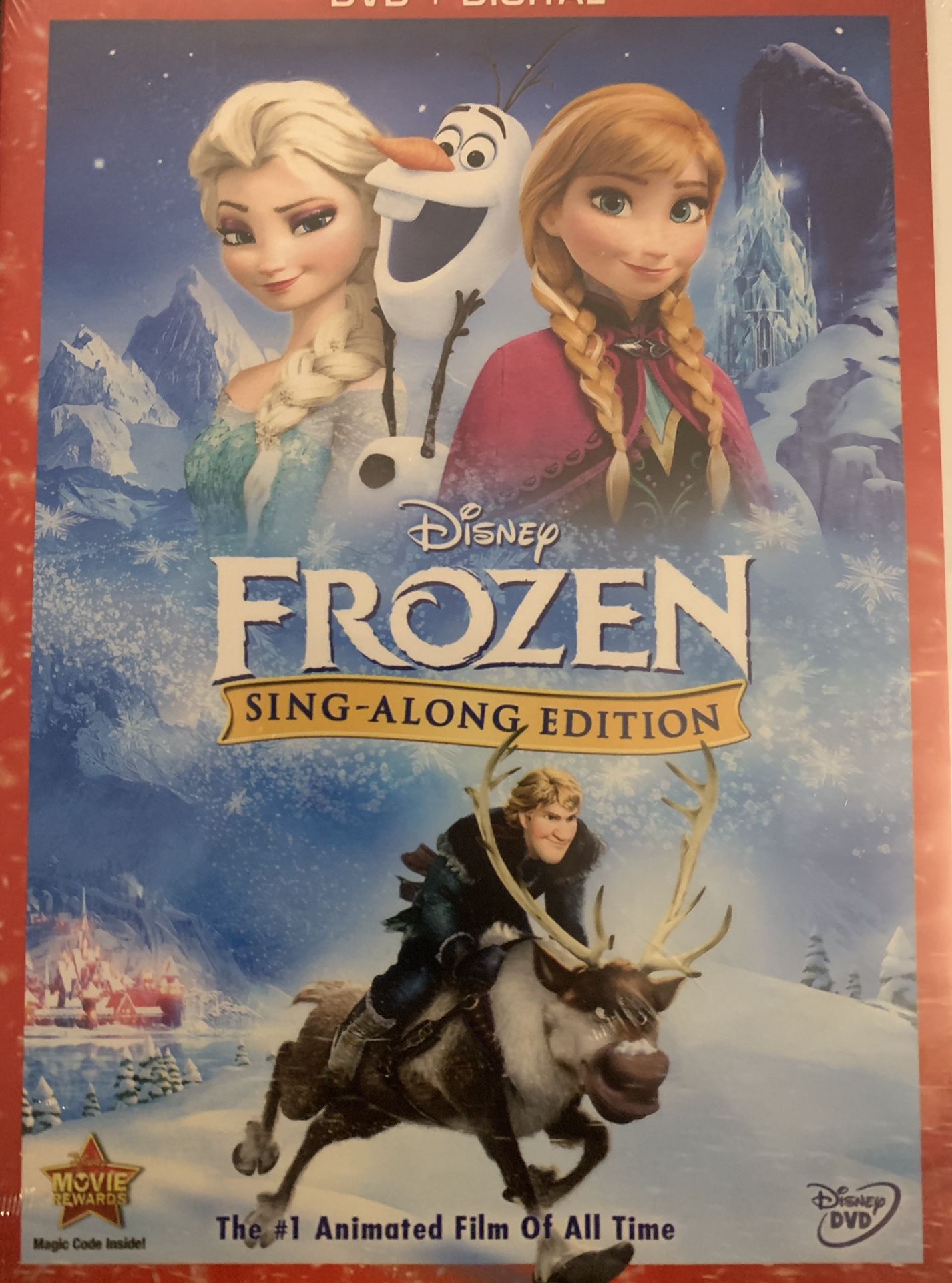 Disney’s FROZEN Sing-Along Edition (DVD + Digital-2013) NEW!
