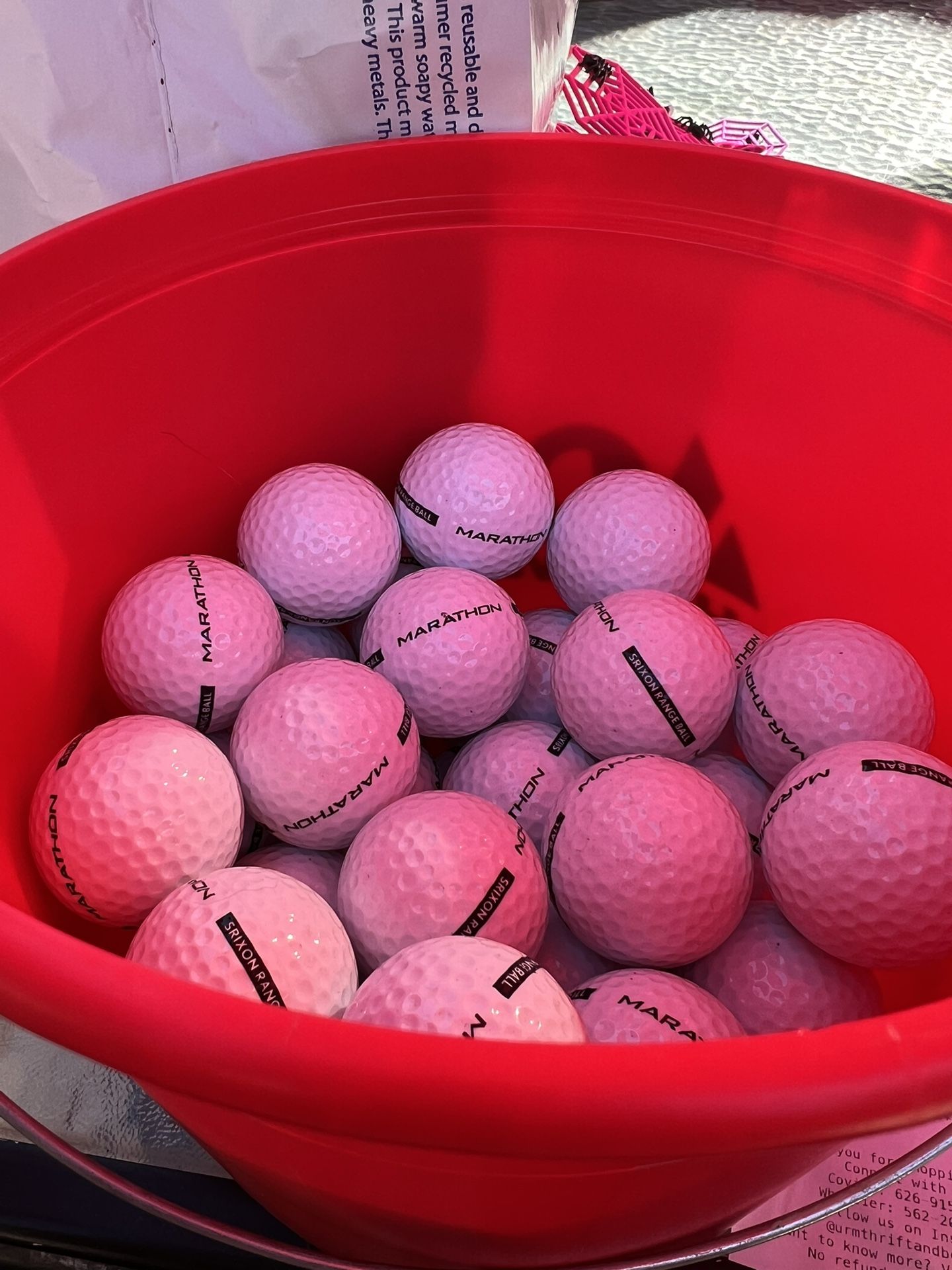 Marathon Srixon Range Balls