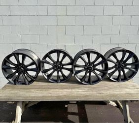 Set of 4 Ford Black 20 inch Alloy Wheels