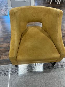 mustard yellow accent chair