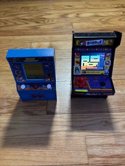 DigDug Micro Arcade Player & SPACE INVADERS MICRO PLAYER Bundle used tested!