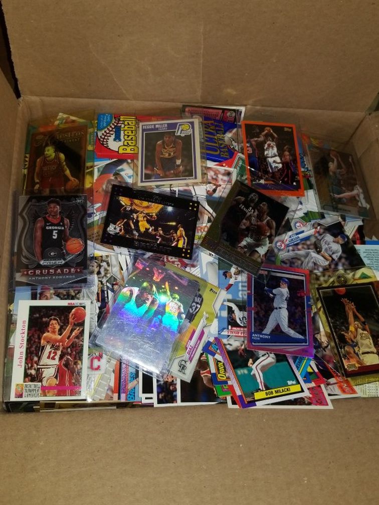 Sports cards- huge basketball cards , football cards , baseball cards around 20lbs, packs unopened. Lot #12