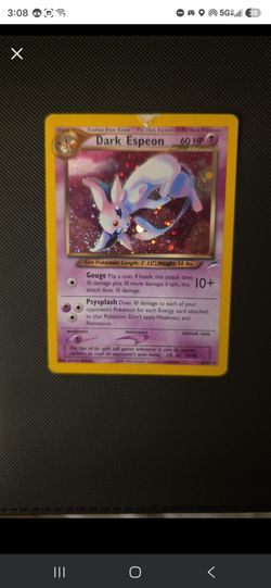 Dark Espeon Holo dmg