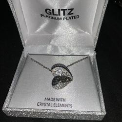 New Crystal Heart Necklace 
