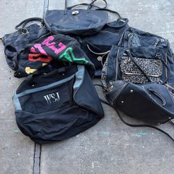 9 Black Bags/Purses