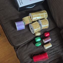 Ribbon New Except Red Mesh Ribbon And 1 Red Small Ribbon