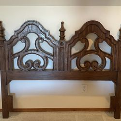 Vintage Queen Headboard 