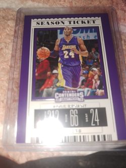 2019 Panini Contenders Kobe Bryant Season Ticket 