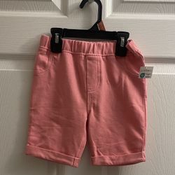 Brand New Girls Pink Bermuda Shorts Size 5T Kids 