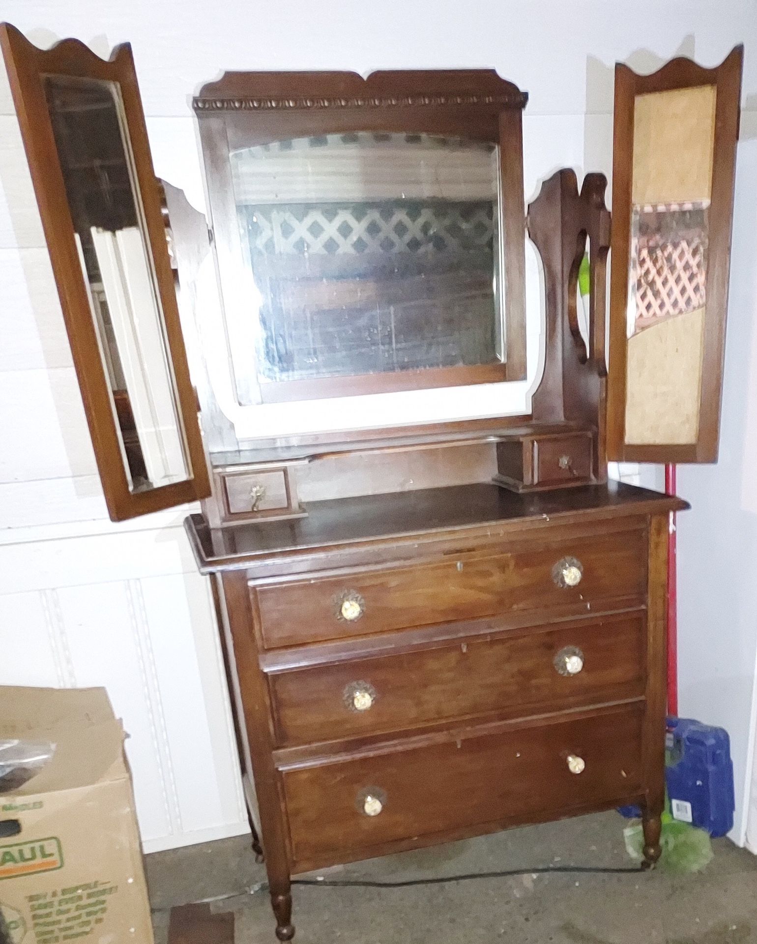 ANTIQUE VANITY/DRESSER-NEW LOWER PRICE!