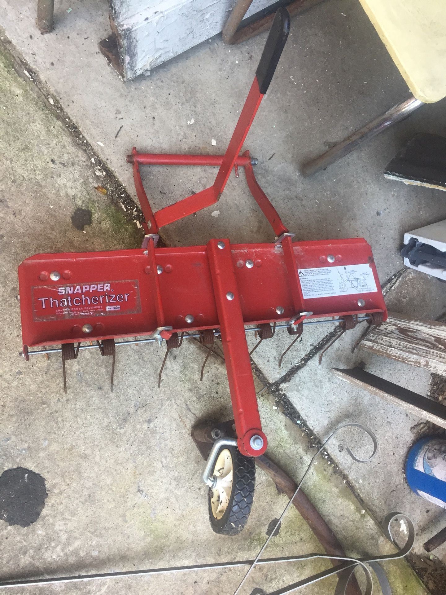 Snapper Thatcherizer Mower Attachment