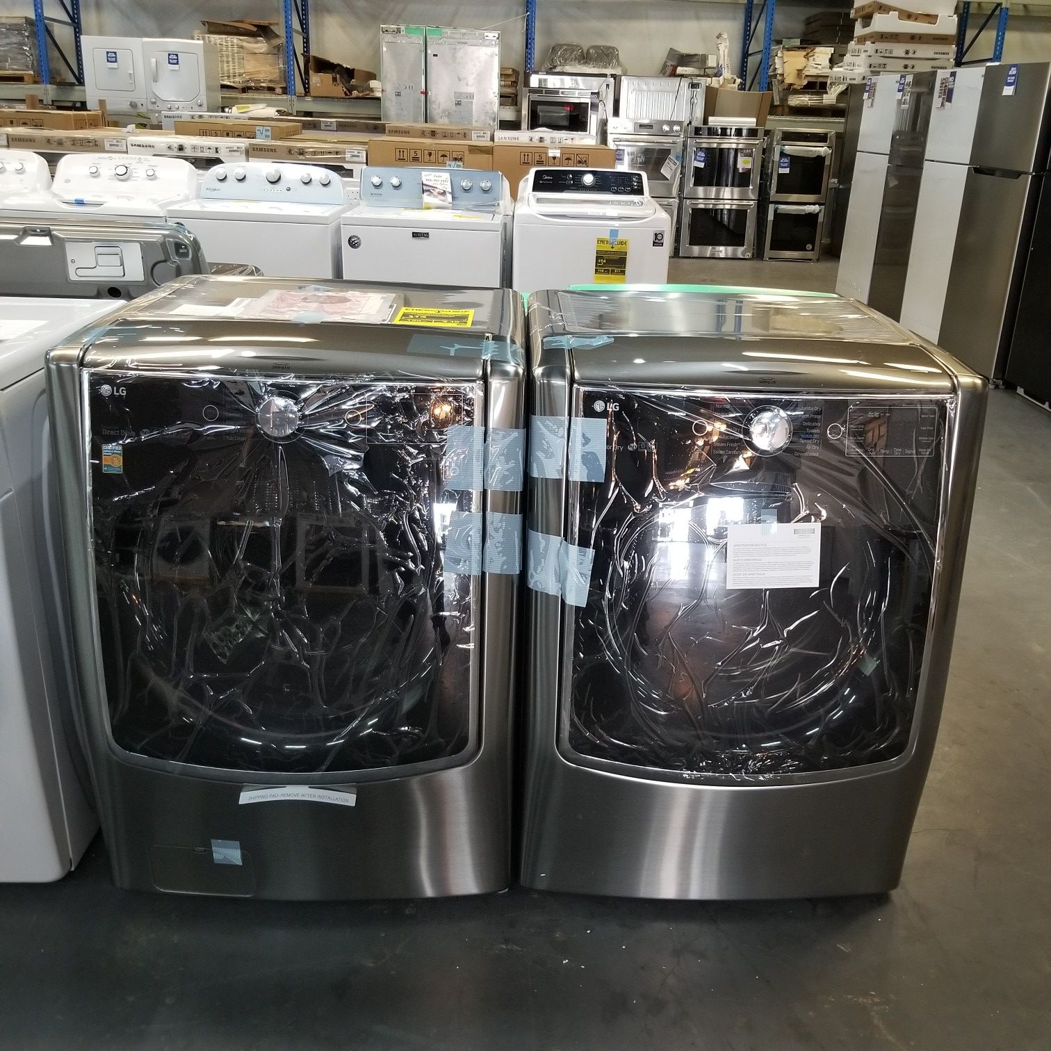 Set Washer and Dryer Stainless LG Signature