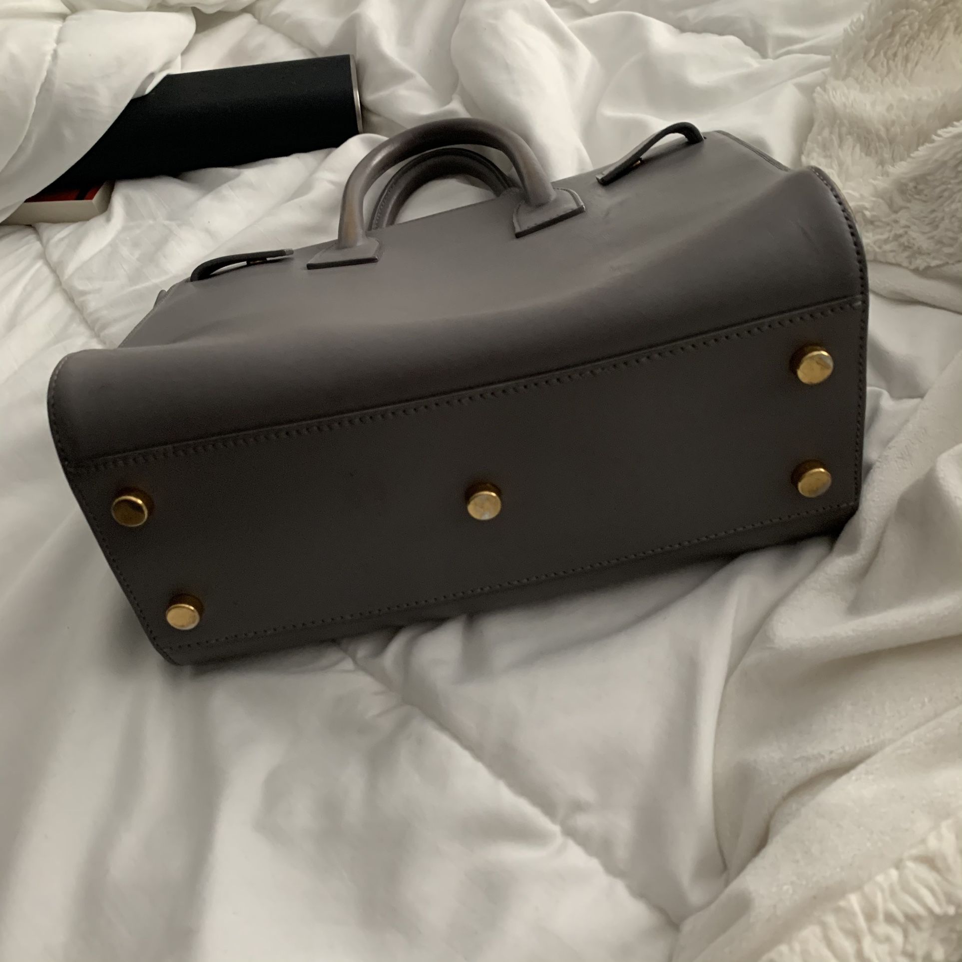 Authentic Saint Laurent Grey Gray Mini Classic Sac Dr Jour Crossbody bag