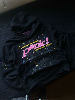 Pink spider hoodie