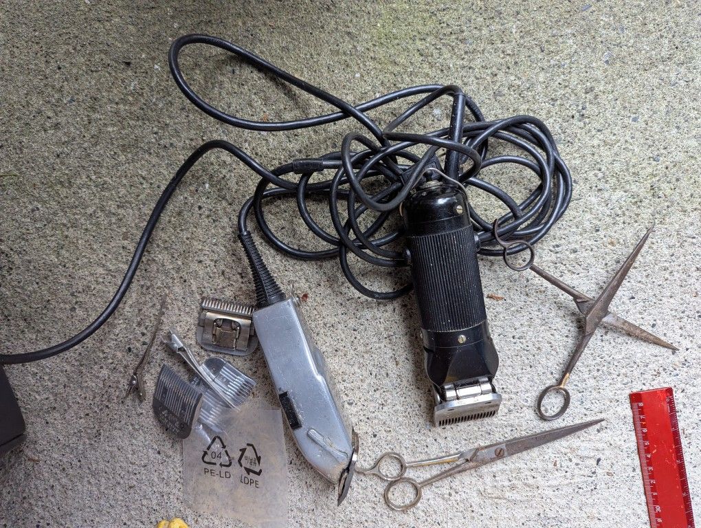 2 Vintage Barber Shears & Trimmers +