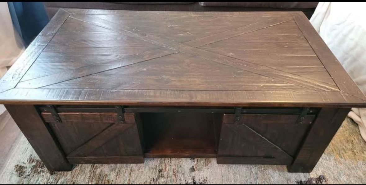 Coffee Table With Two End Tables