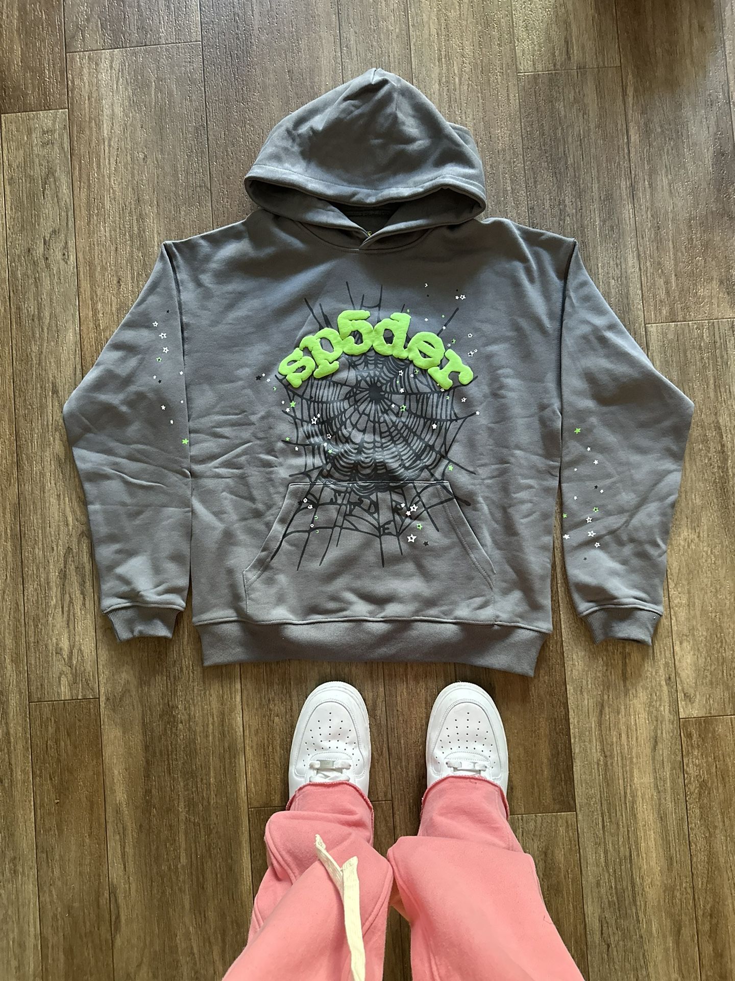 Spider Hoodie Green