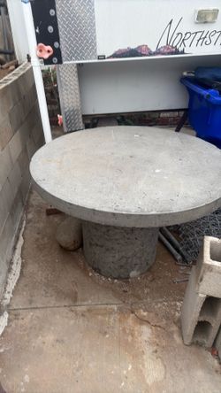 Custom concrete table