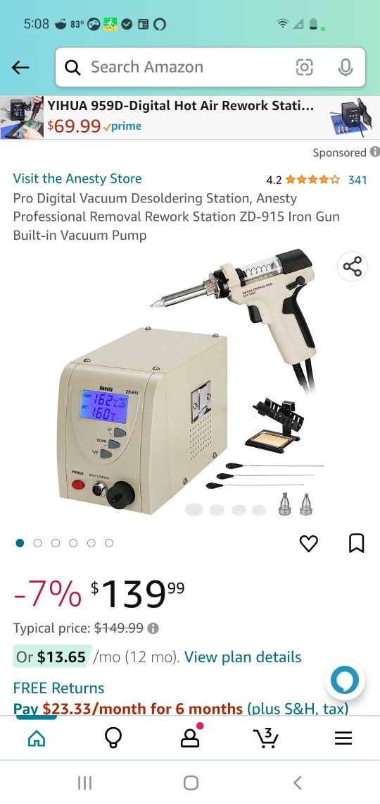 Pro Digital Vacuum Desoldering Station