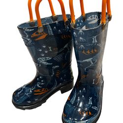 Western Chief Fossilized Light Up Rain Boot Toddler Sz US 5